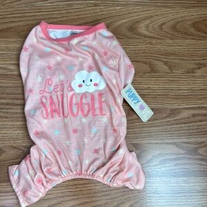 Puppy Love Pink Snuggle Dog pajamas